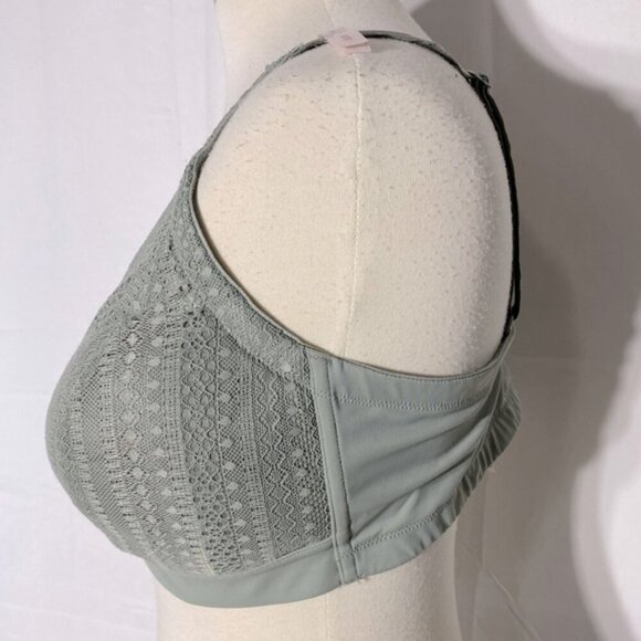 R Line Lina Sage Green Lace Lined Bralette 40DD - Picture 2 of 11